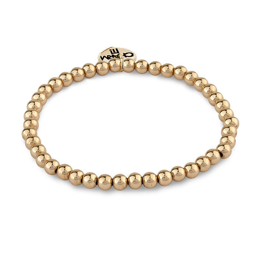 Charm It Gold Stretch Bracelet 4mm