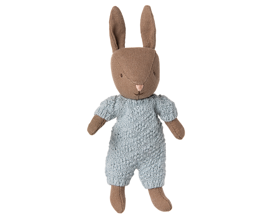 Rabbit Micro Brown Blue Knitted Suit