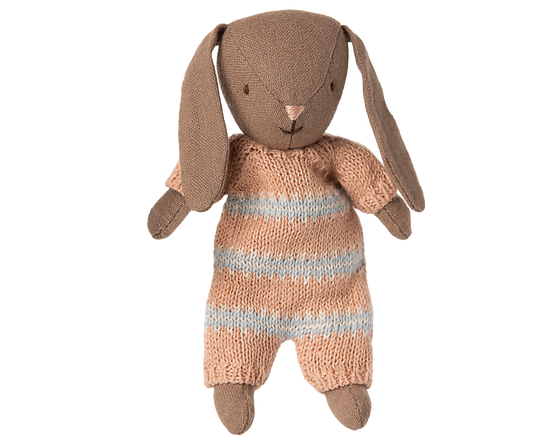Bunny Micro Brown Dusty Rose Knitted Suit