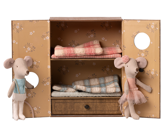 Little Sister And Brother Ballet Mice In Dance Studio