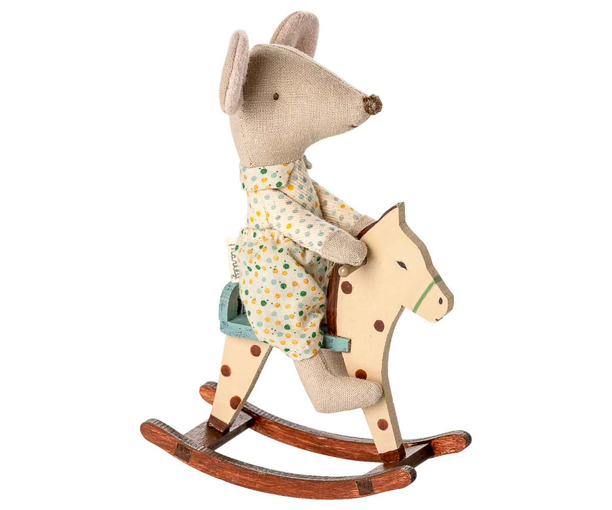 Mouse Rocking Horse Spotted