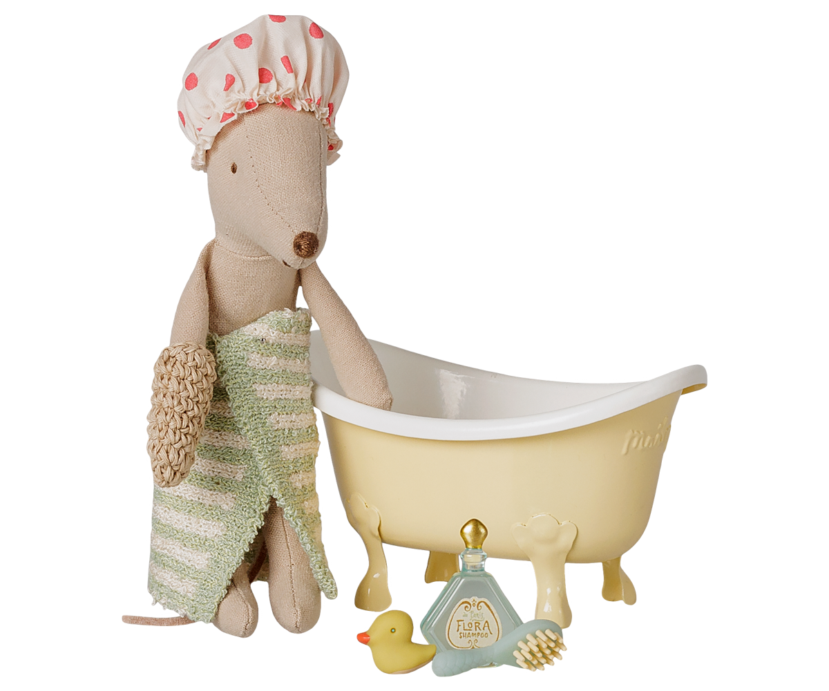 Mouse Bathtub Set - Yellow