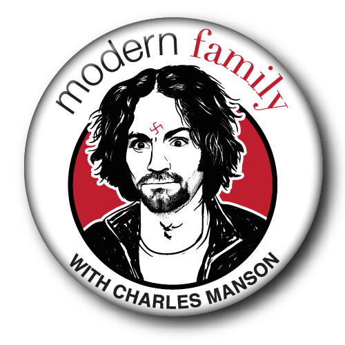 Charles Manson small button