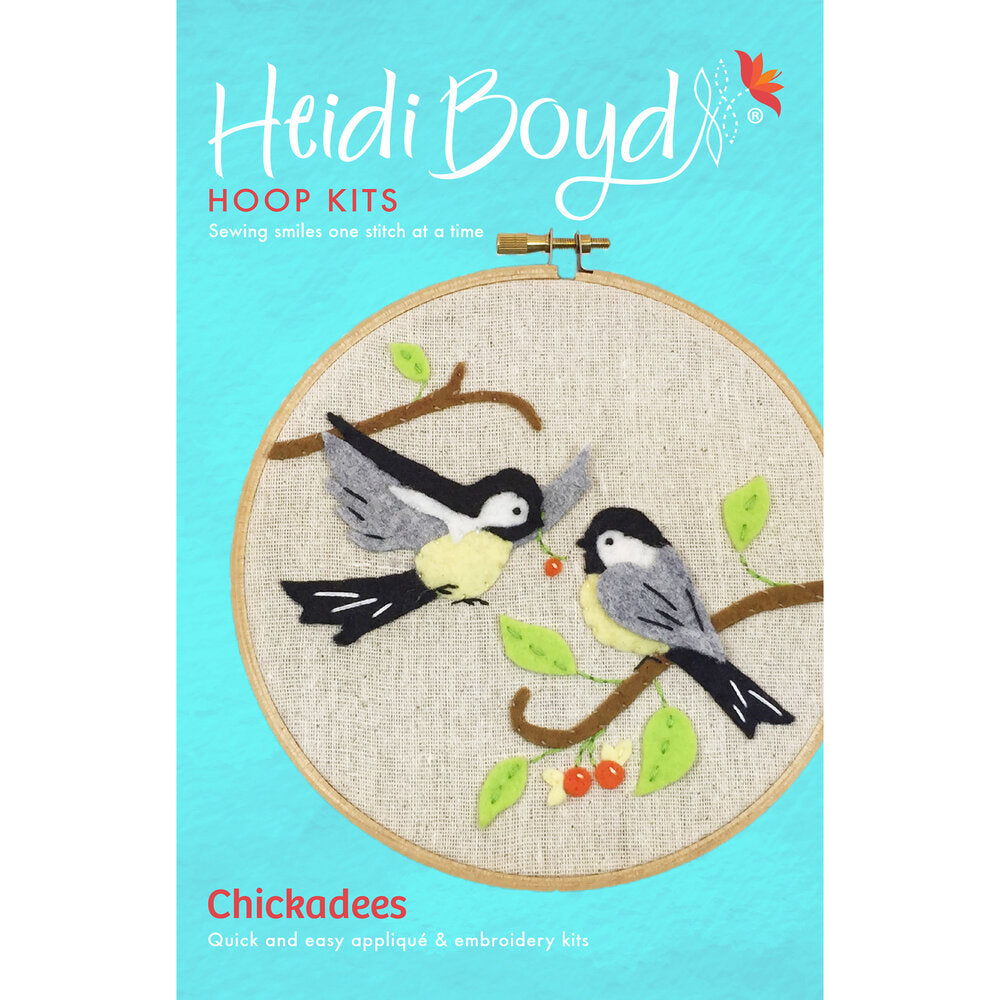 Whimsy Stitches Hoop Kit - Chickadees