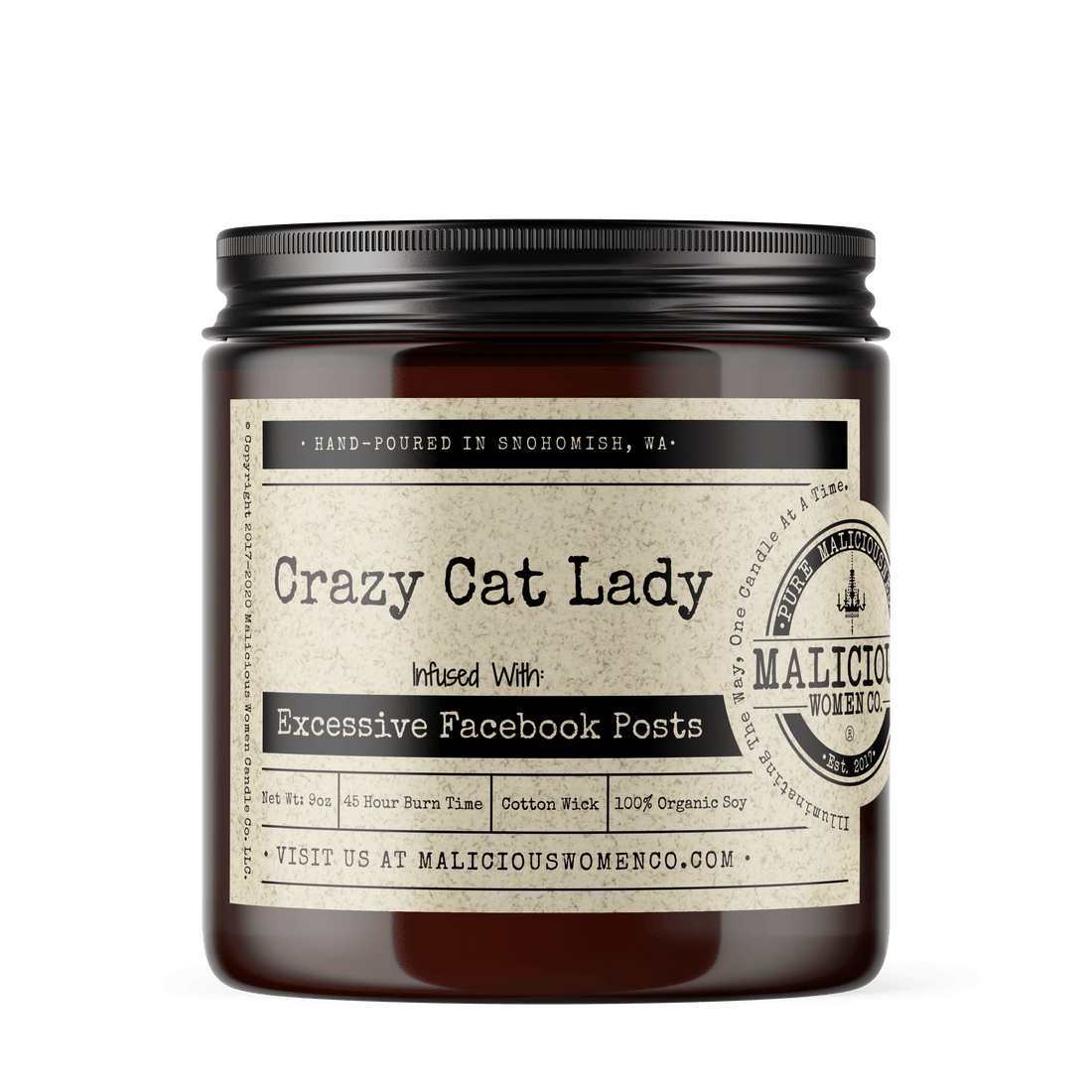 Crazy Cat Lady Candle