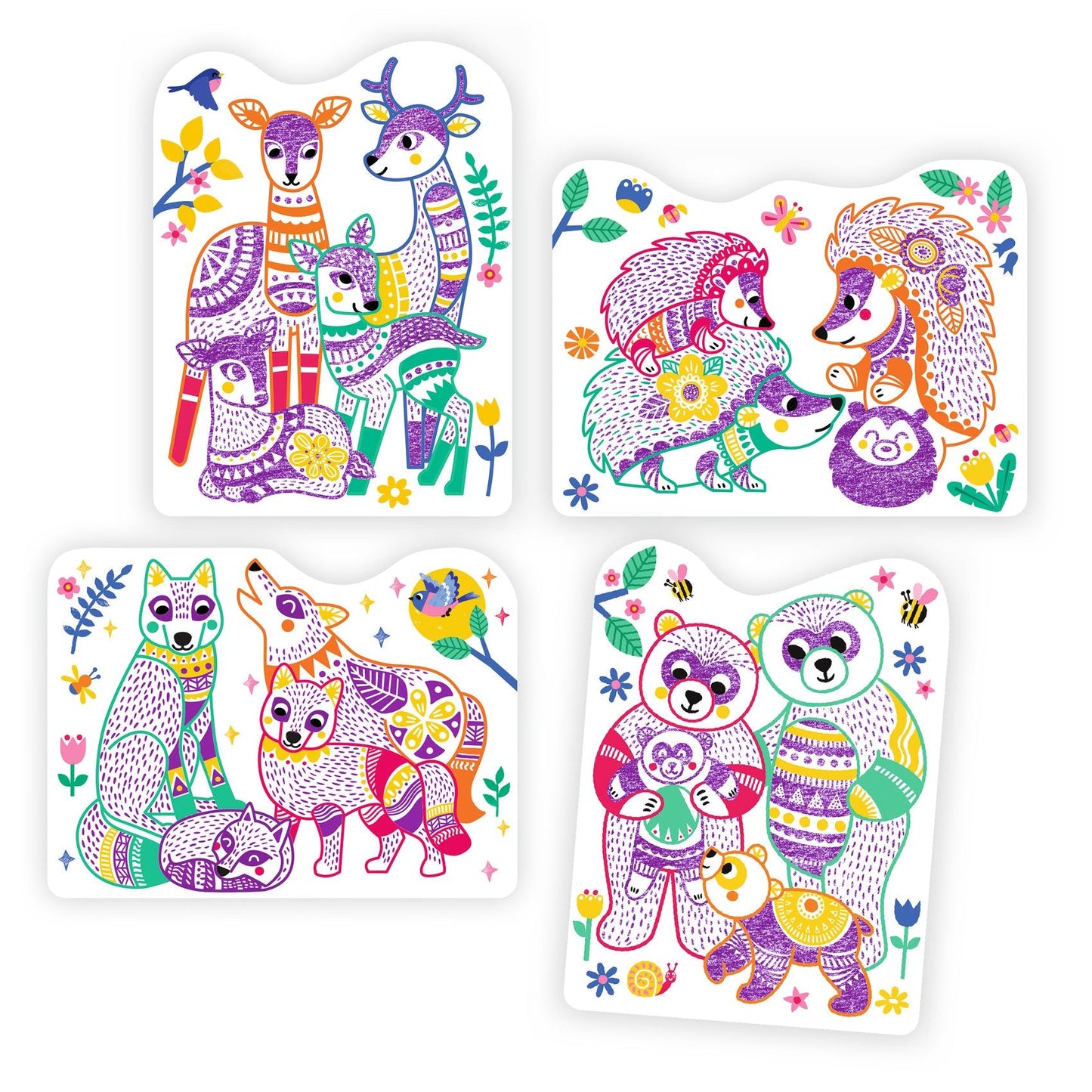 Forest Families Coloring