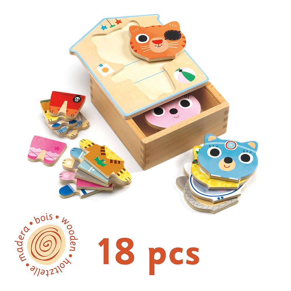 Dressup Mix Wooden Dress Up Puzzle