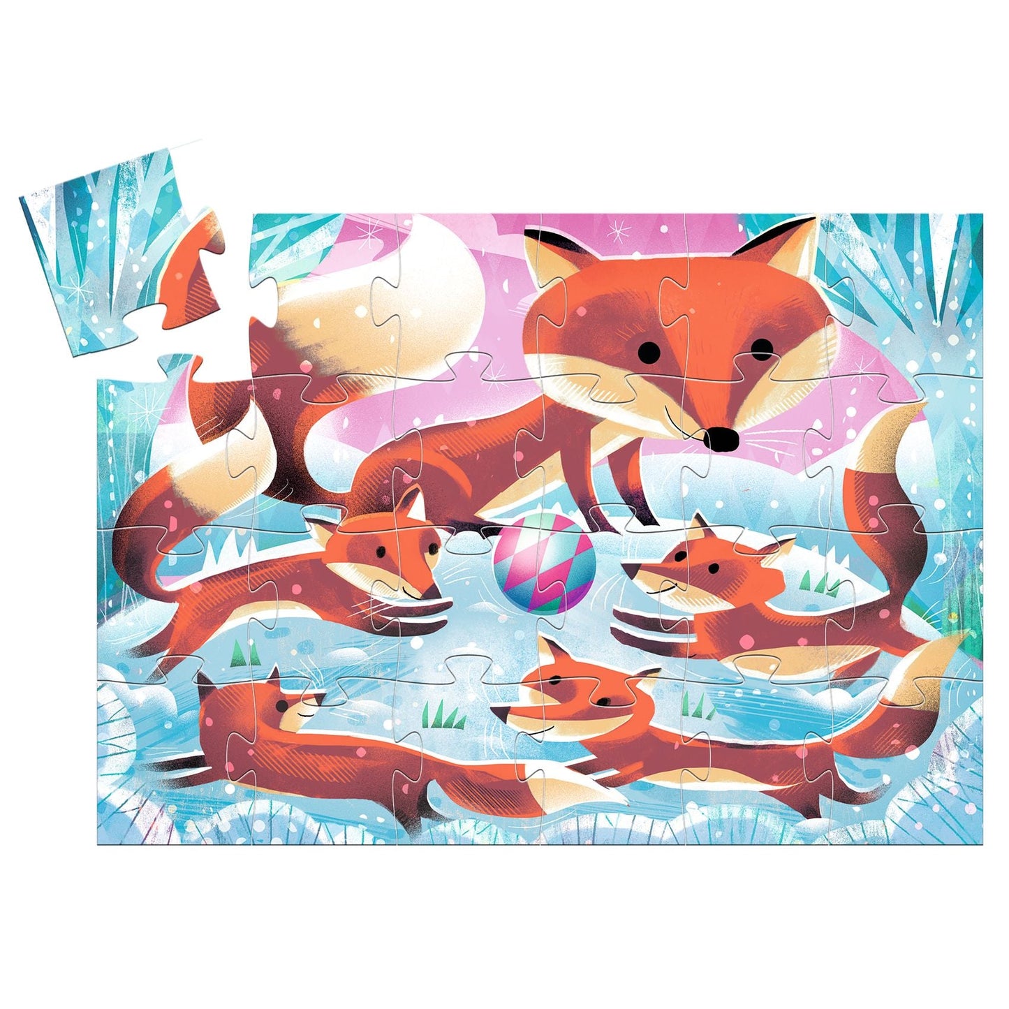 Ginger Little Fox 24pc Silhouette Jigsaw Puzzle