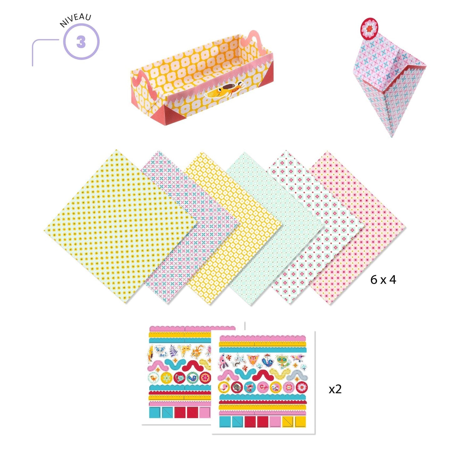 Small Boxes Origami Paper Craft Kit