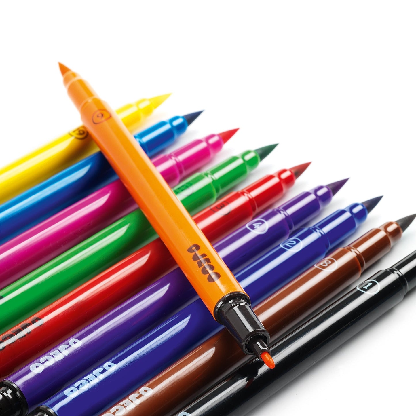 10 Felt Tip Brush Pens - Classic