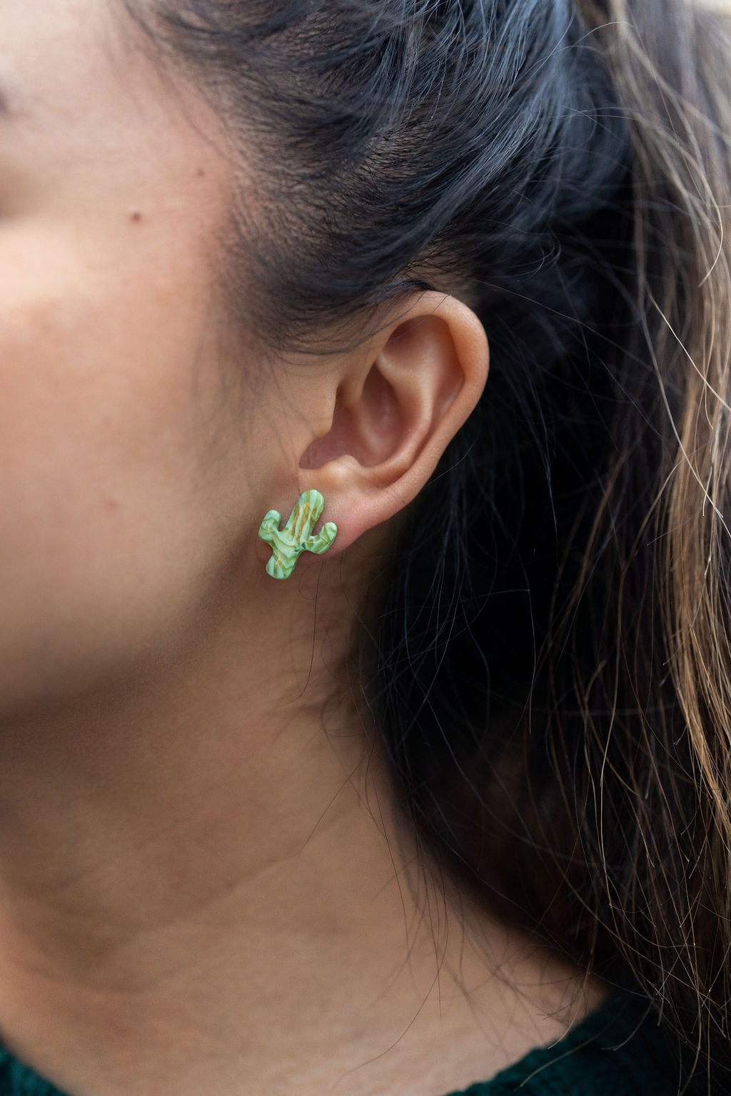 Acrylic Cactus Studs