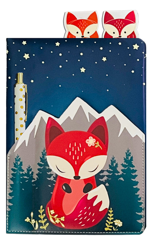 Sweetie Fox Pocket Journal W/ Pen