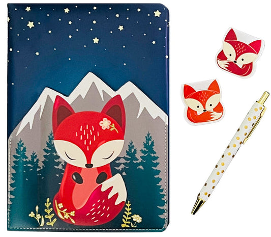 Sweetie Fox Pocket Journal W/ Pen