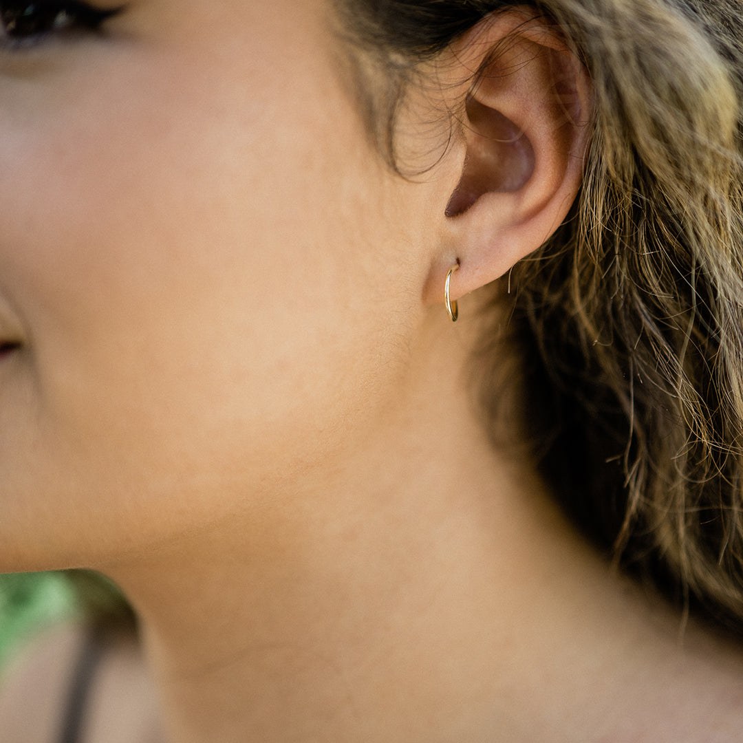 Tiny Gold Filled Endless Hoops