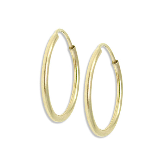 Large Gold Filled Endless Hoops