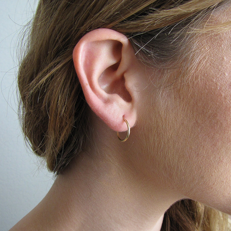 Large Gold Filled Endless Hoops