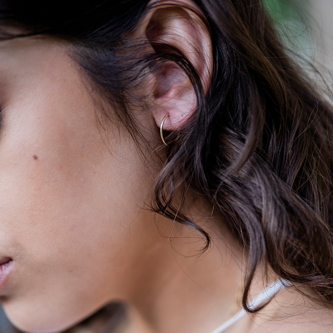 Large Gold Filled Endless Hoops