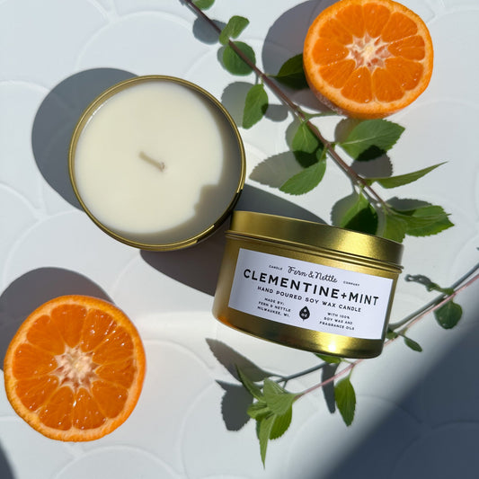 Fern & Nettle Clementine + Mint Candle