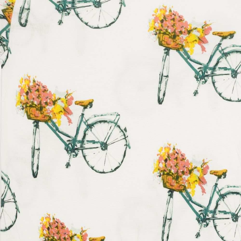Floral Bicycle Bamboo Knotted Headband