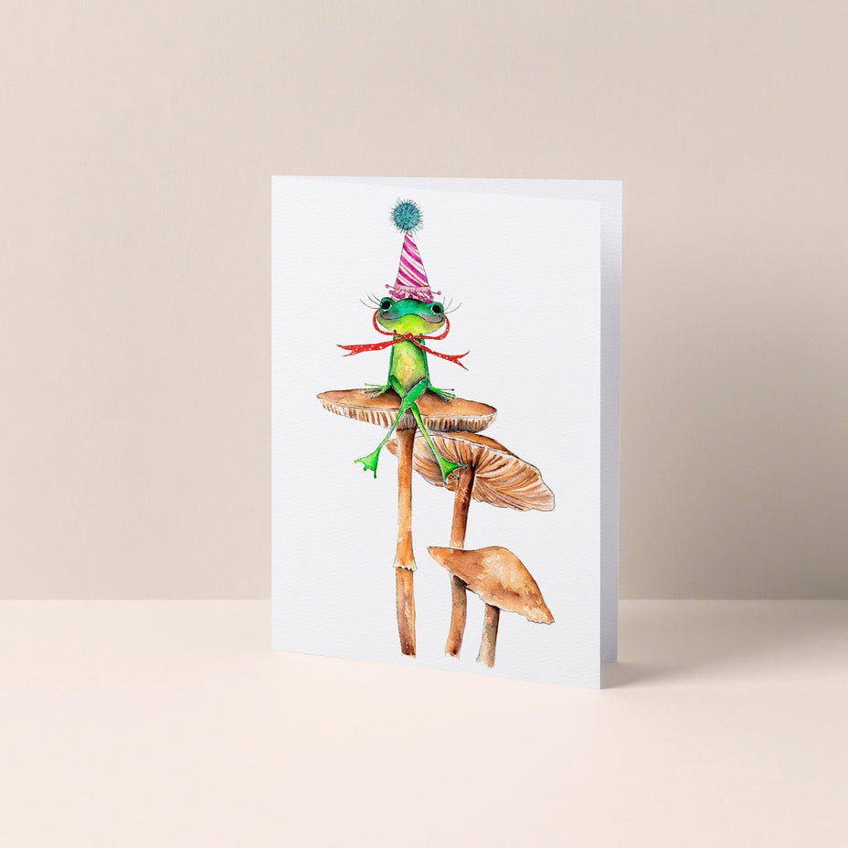Toadstool Birthday Card
