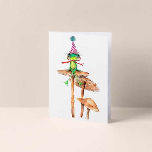 Toadstool Birthday Card