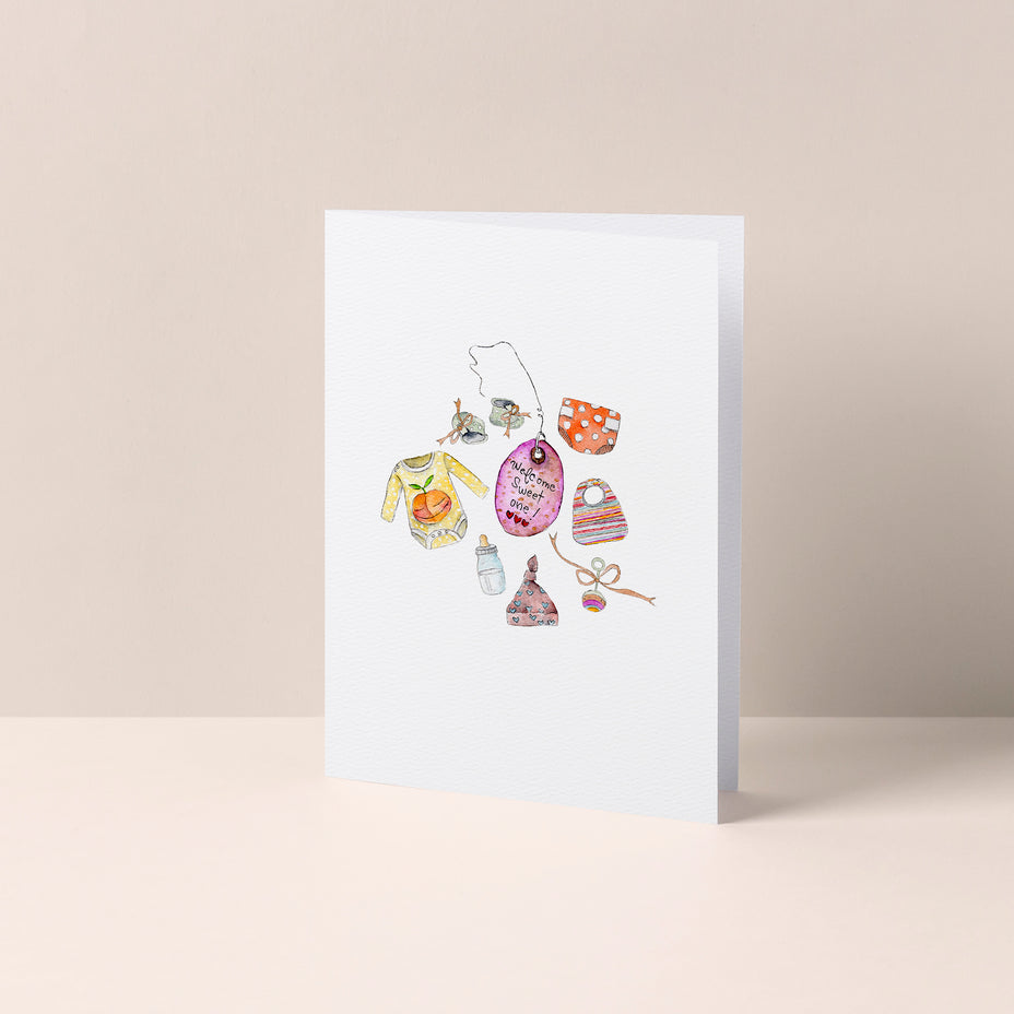 The Sweetest Things Card -- Welcome Sweet One!