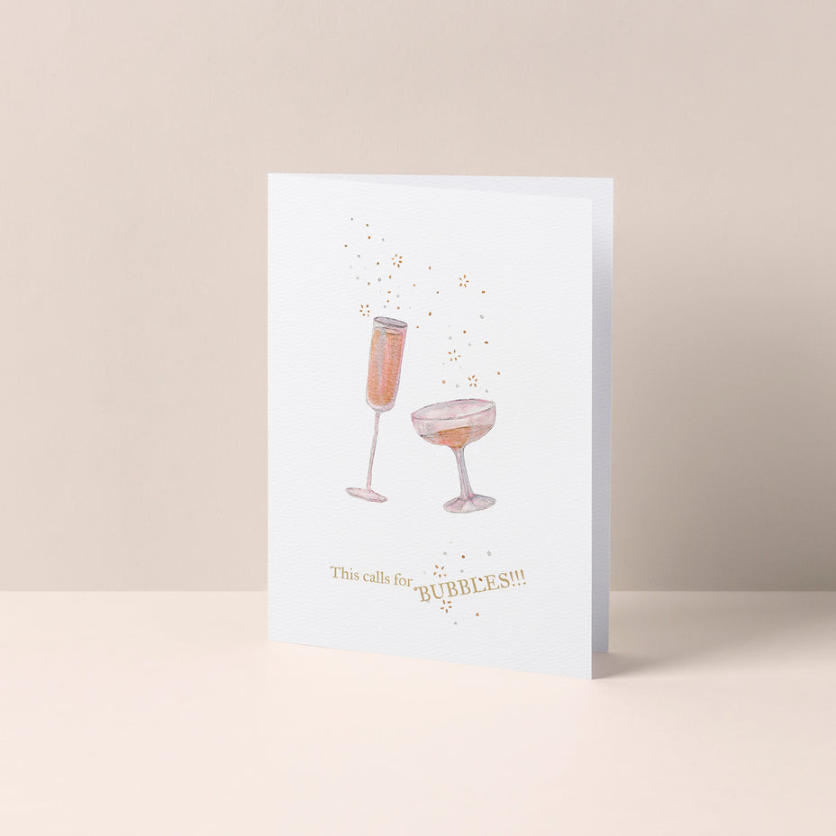 This Calls For Bubbles Card