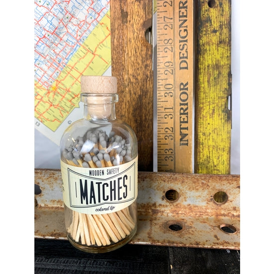 Gray Vintage Apothecary Matches