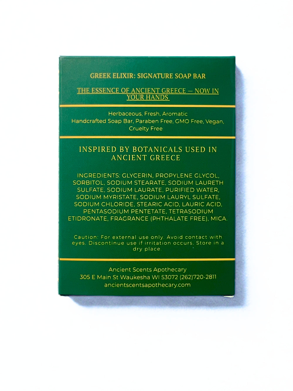 Greek Elixir -- Signature Soap Bar