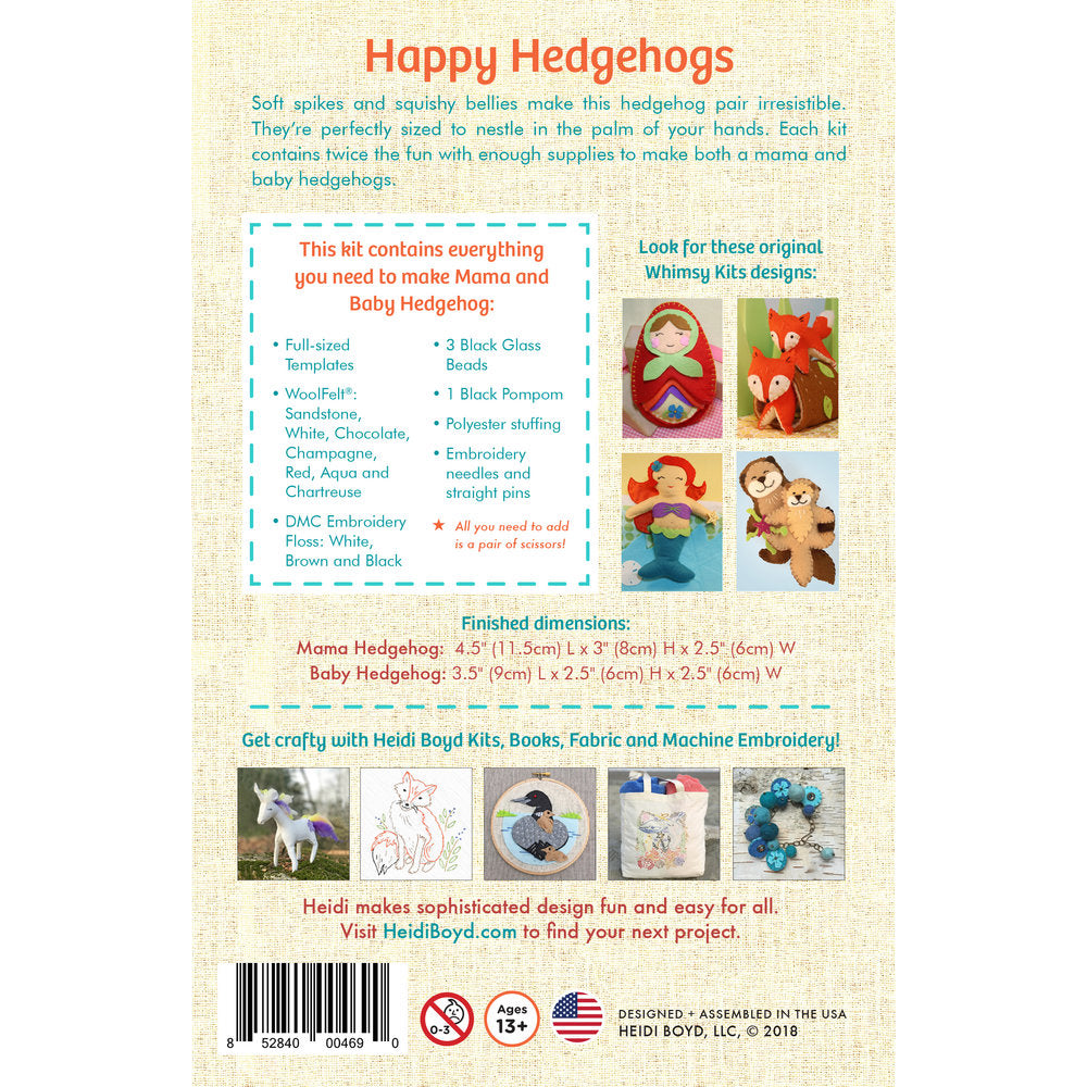 Whimsy Kit - Happy Hedgehogs