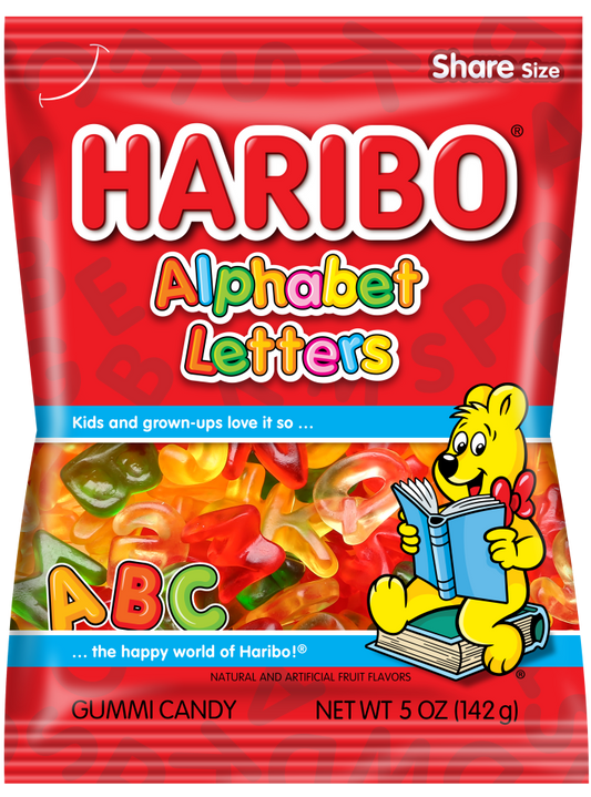 Haribo Alphabet Letters