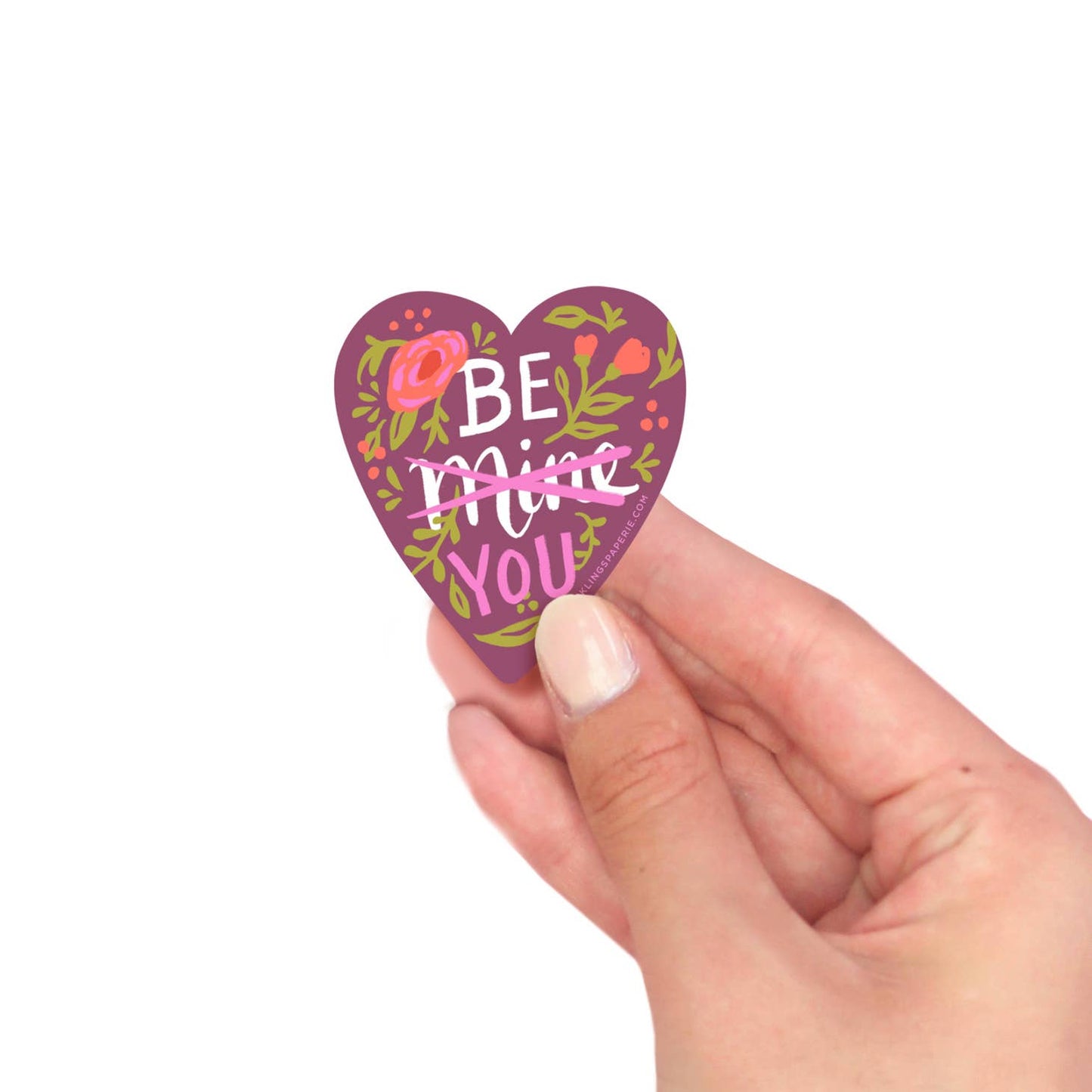 Vinyl Sticker Heart Mini Notes 6pk