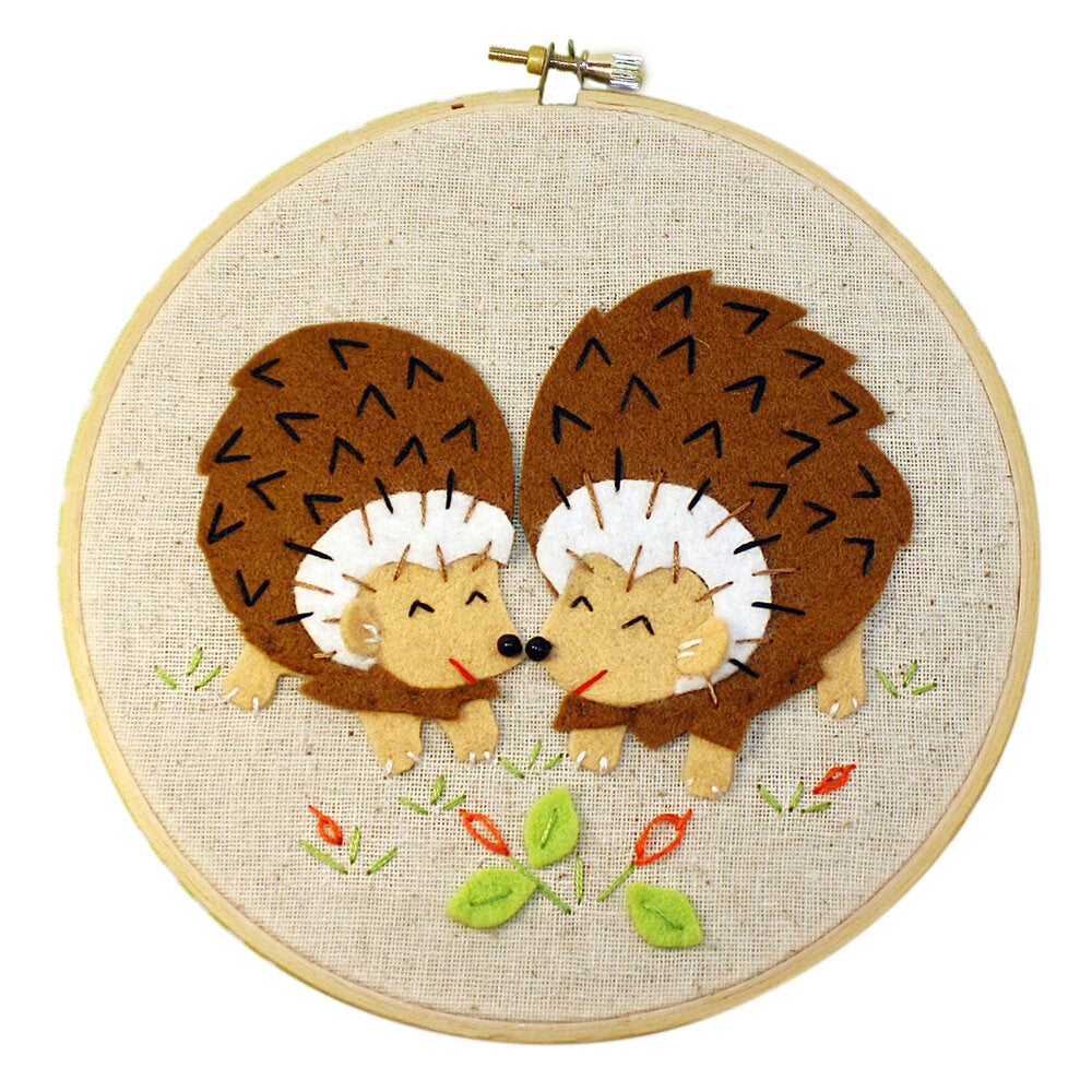 Whimsy Stitches Hoop Kit - Hedgies