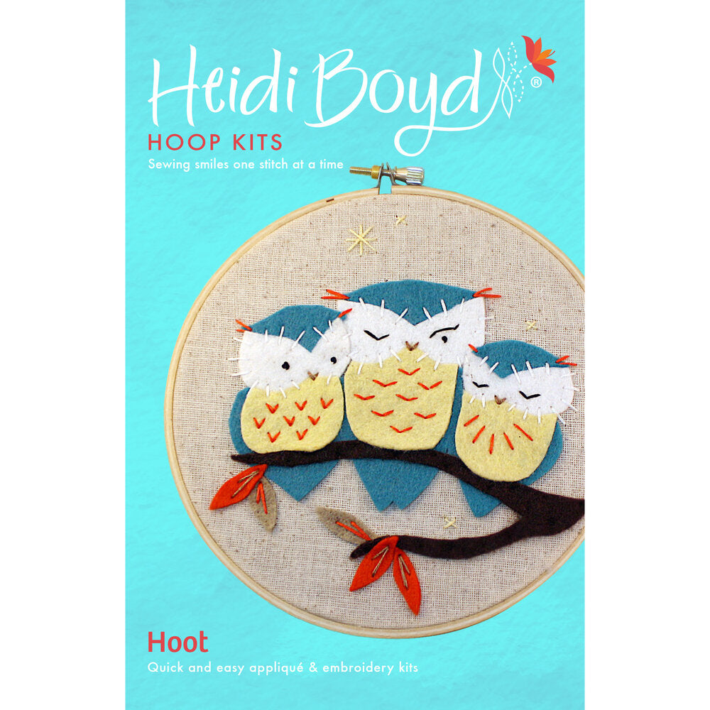 Whimsy Stitches Hoop Kit - Hoot