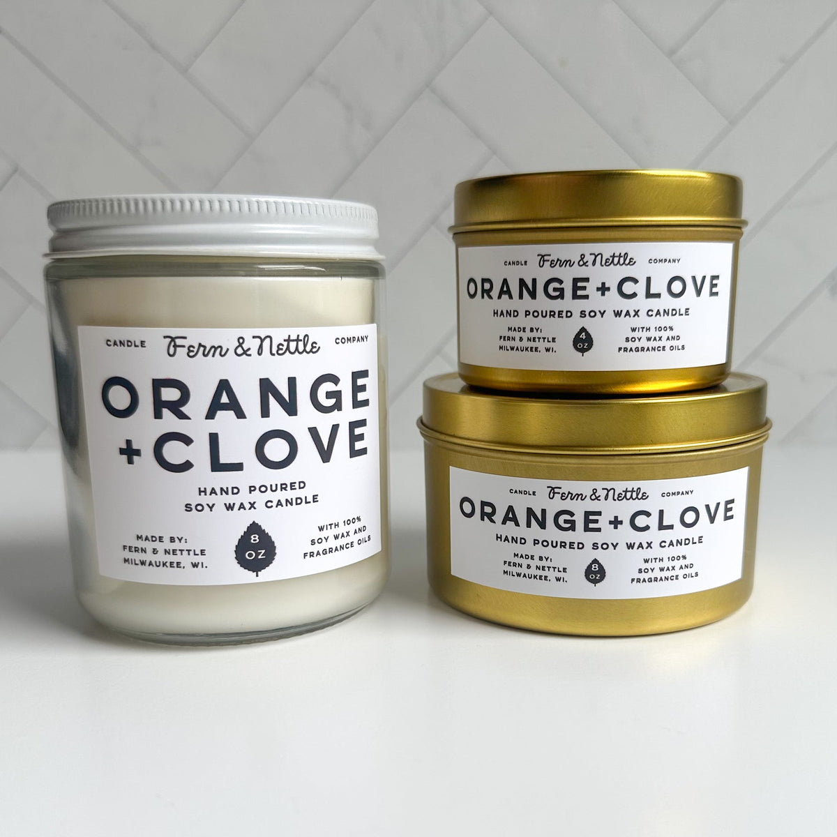 Fern & Nettle Orange + Clove Candle