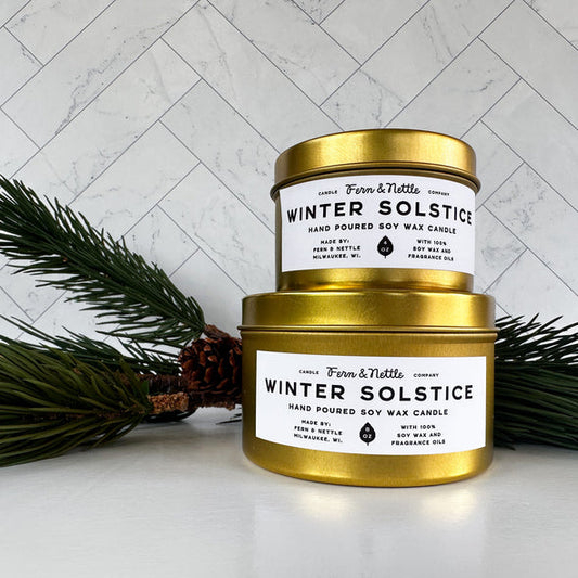 Fern & Nettle Winter Solstice Candle