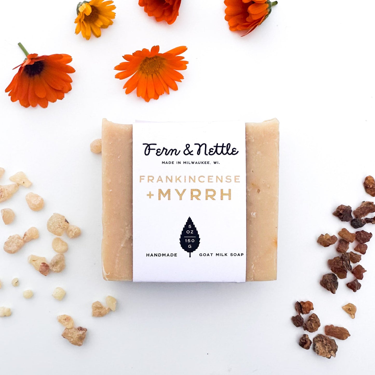 Fern & Nettle Frankincense + Myrrh Soap