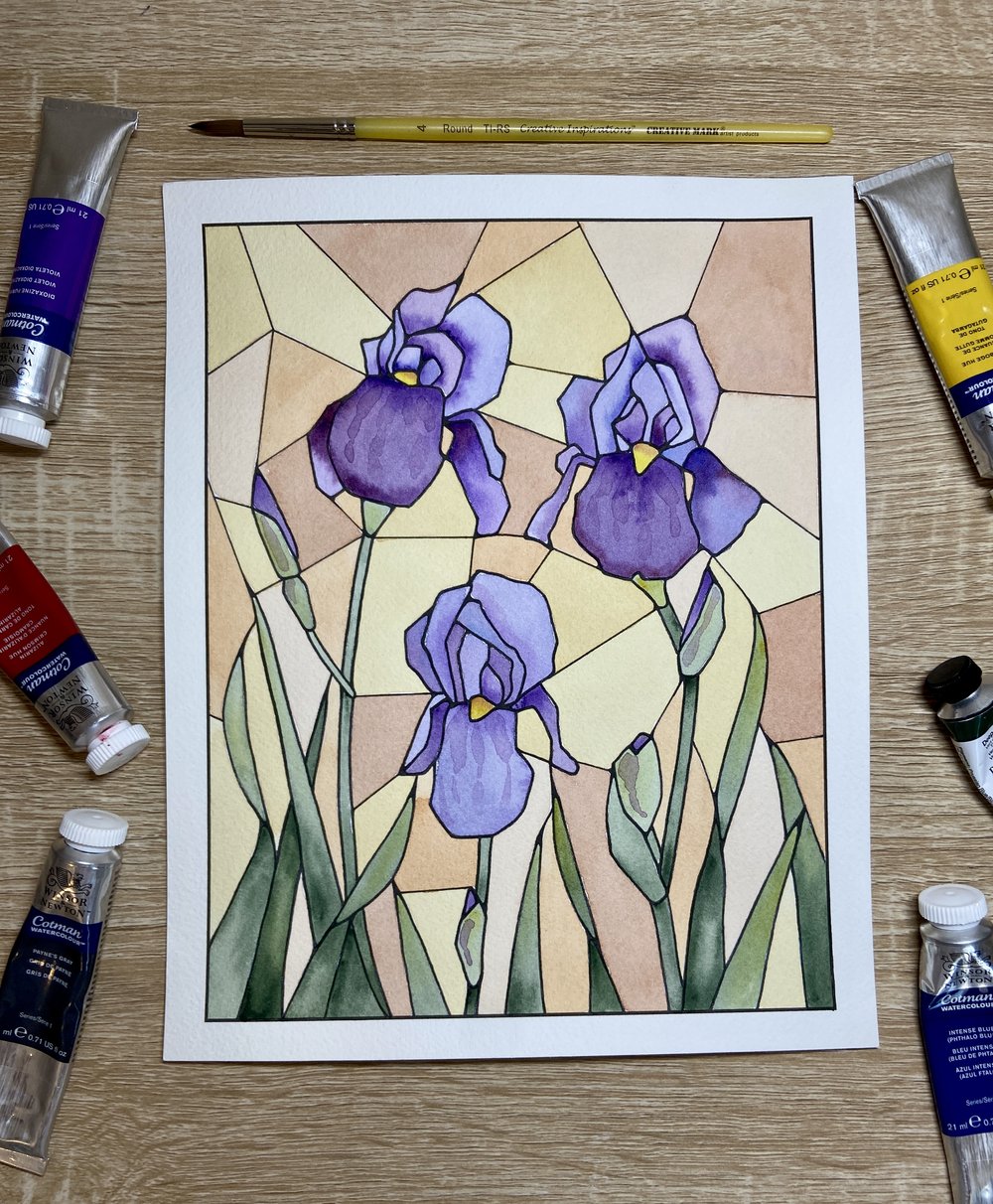 Watercolor Kit - Stained Glass Florals