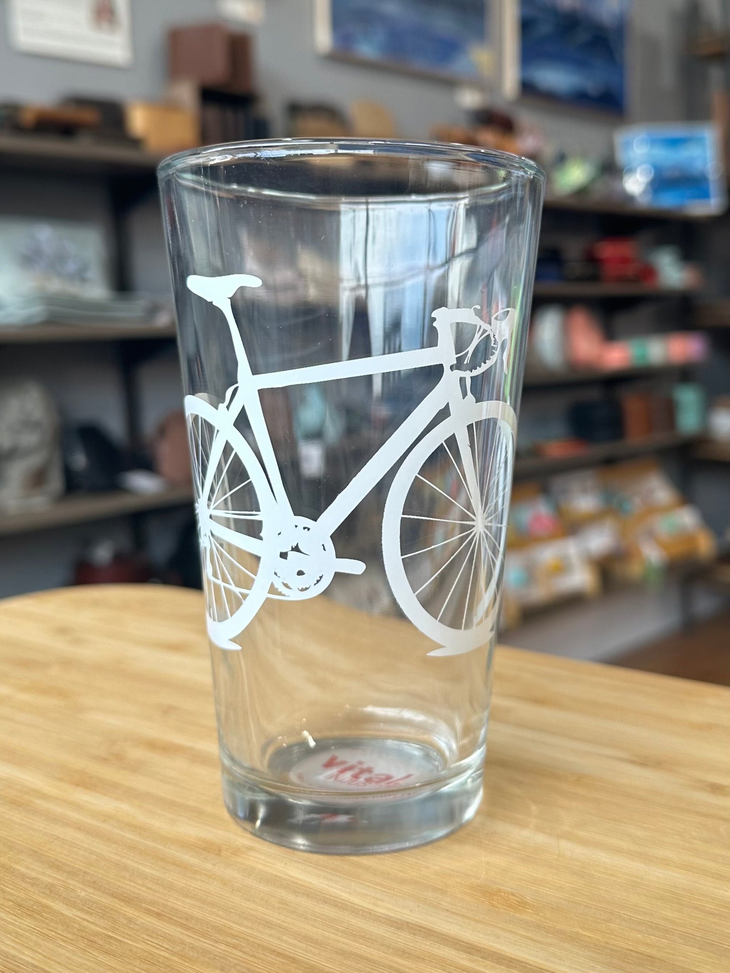 Bicycle Pint Glass