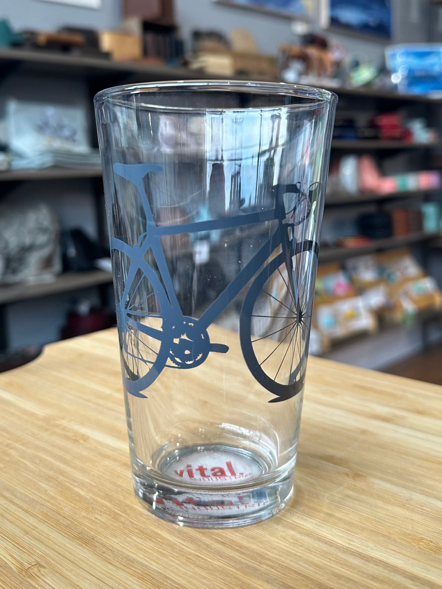 Bicycle Pint Glass