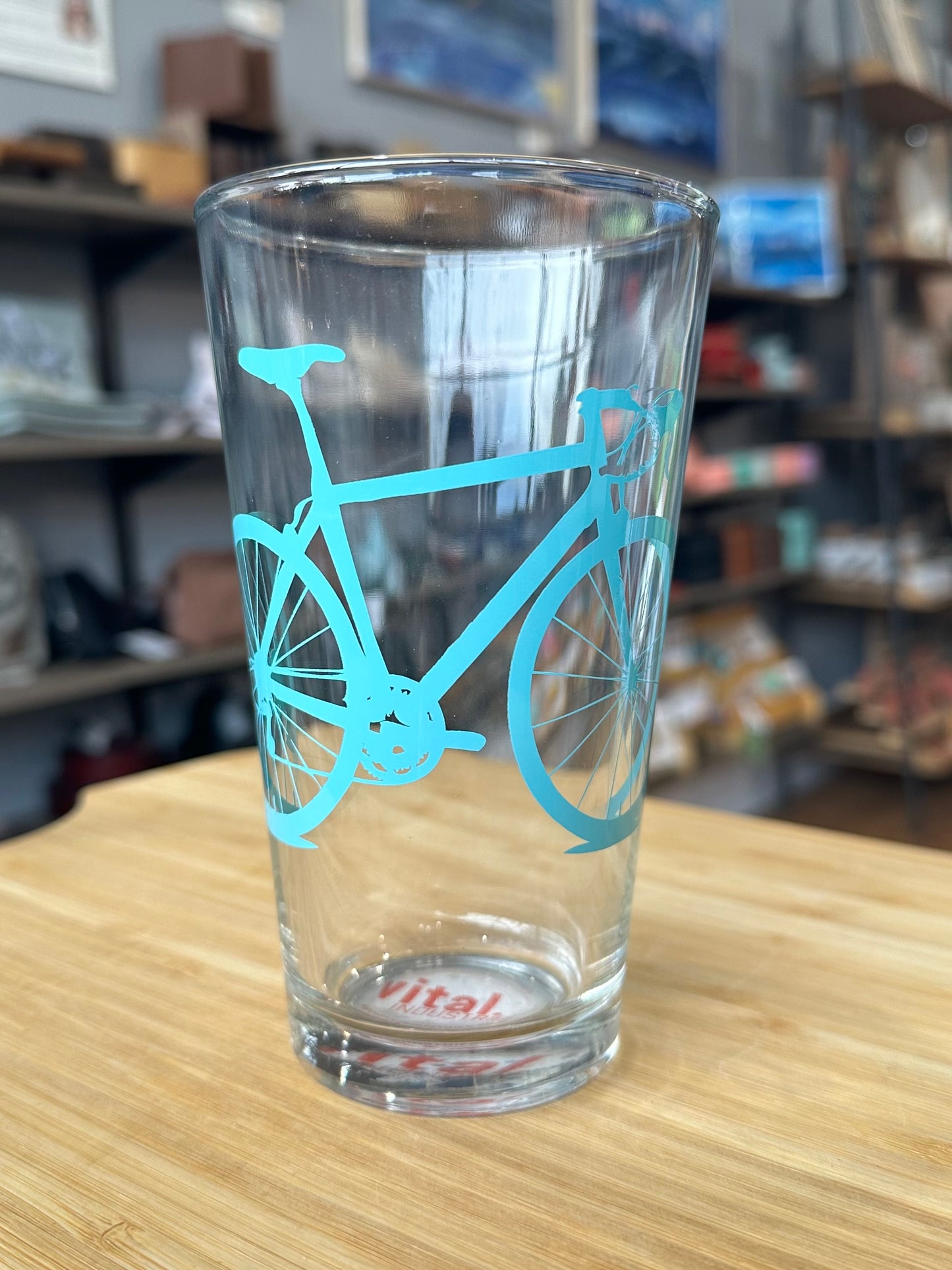 Bicycle Pint Glass