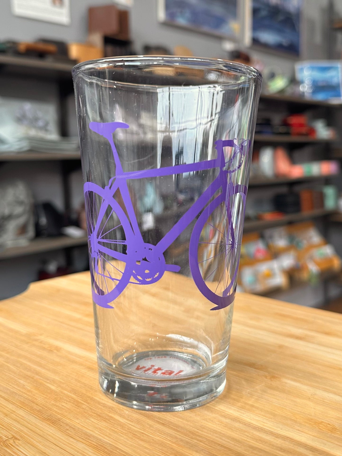 Bicycle Pint Glass