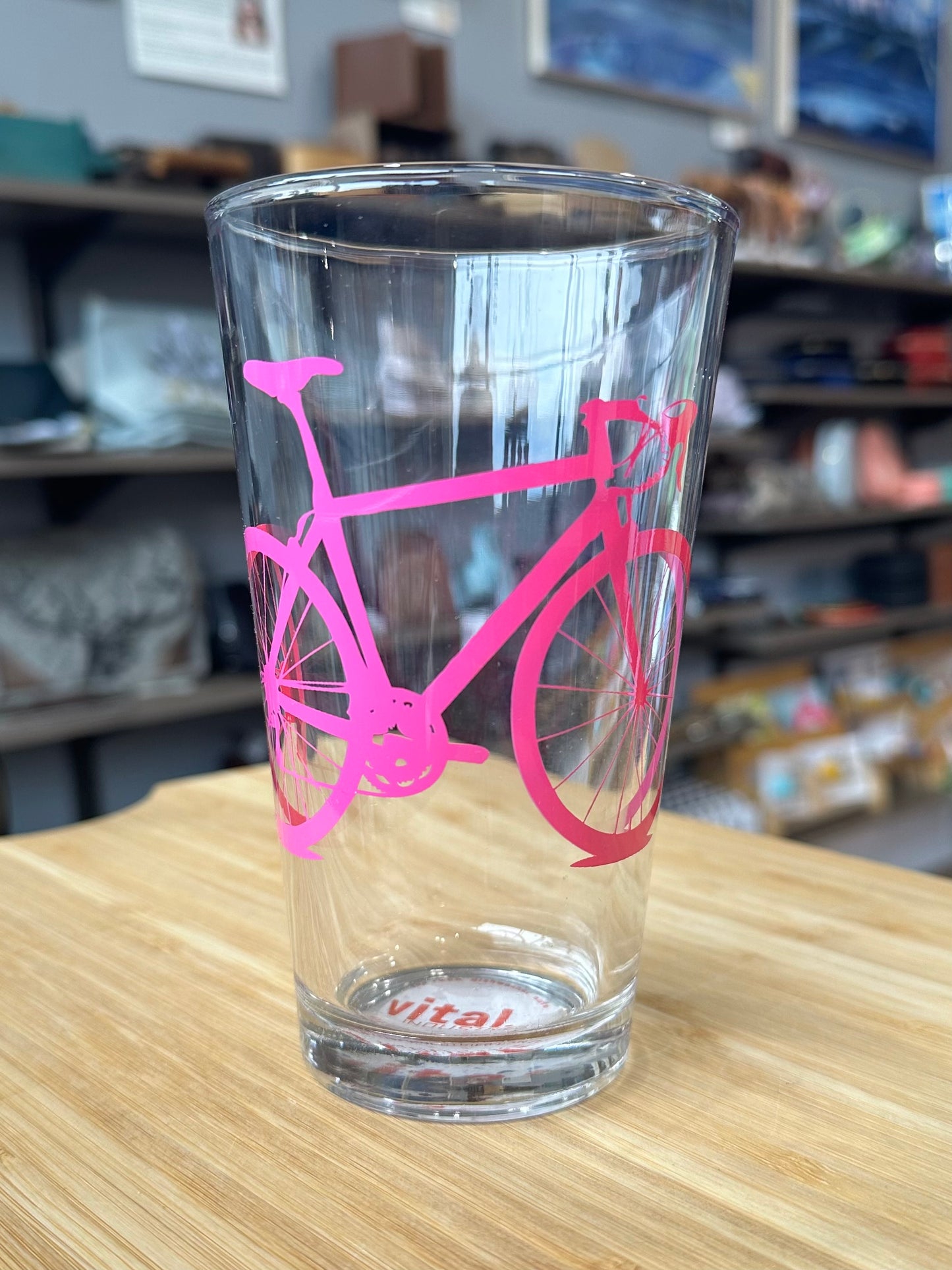 Bicycle Pint Glass