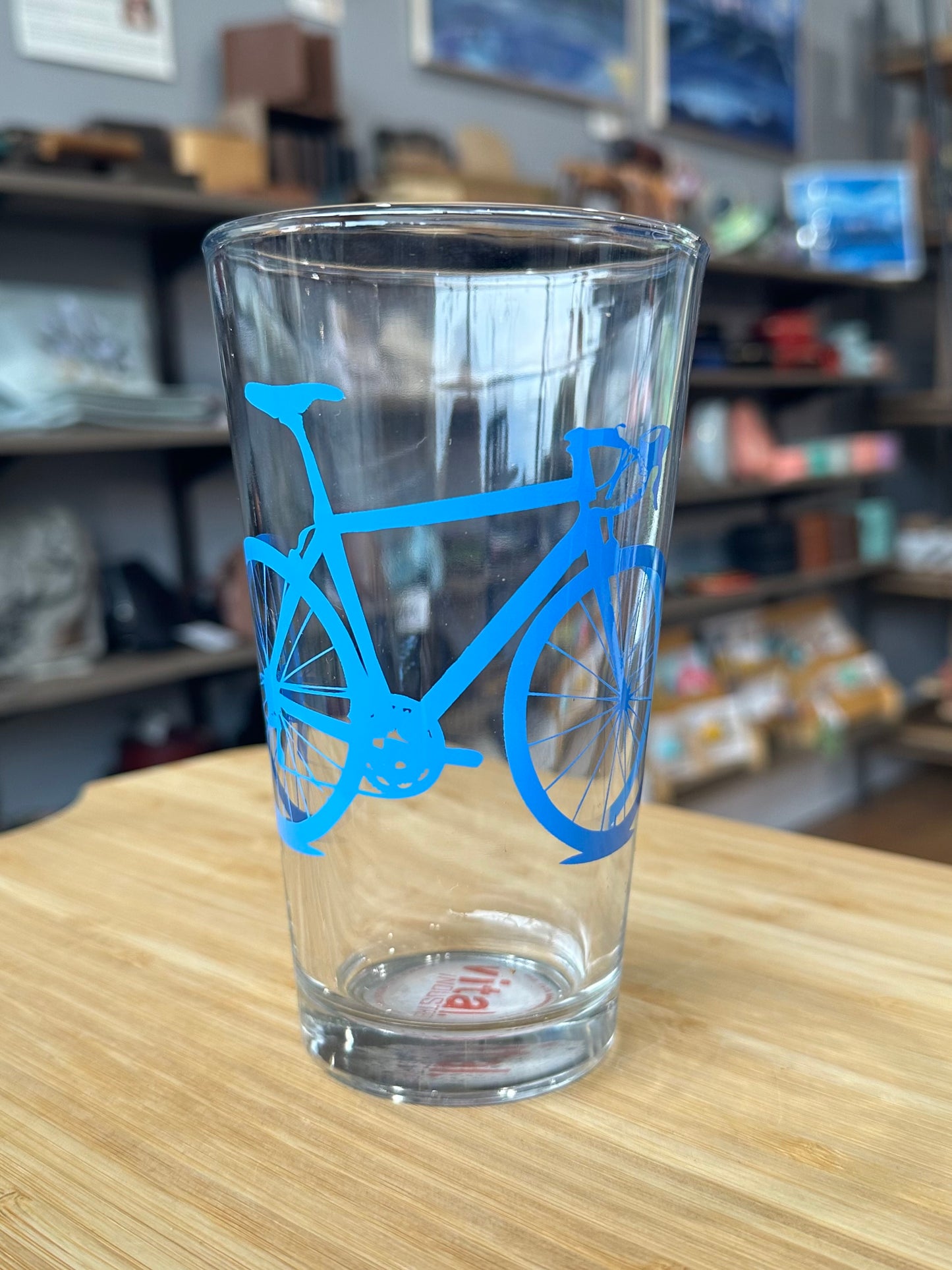 Bicycle Pint Glass