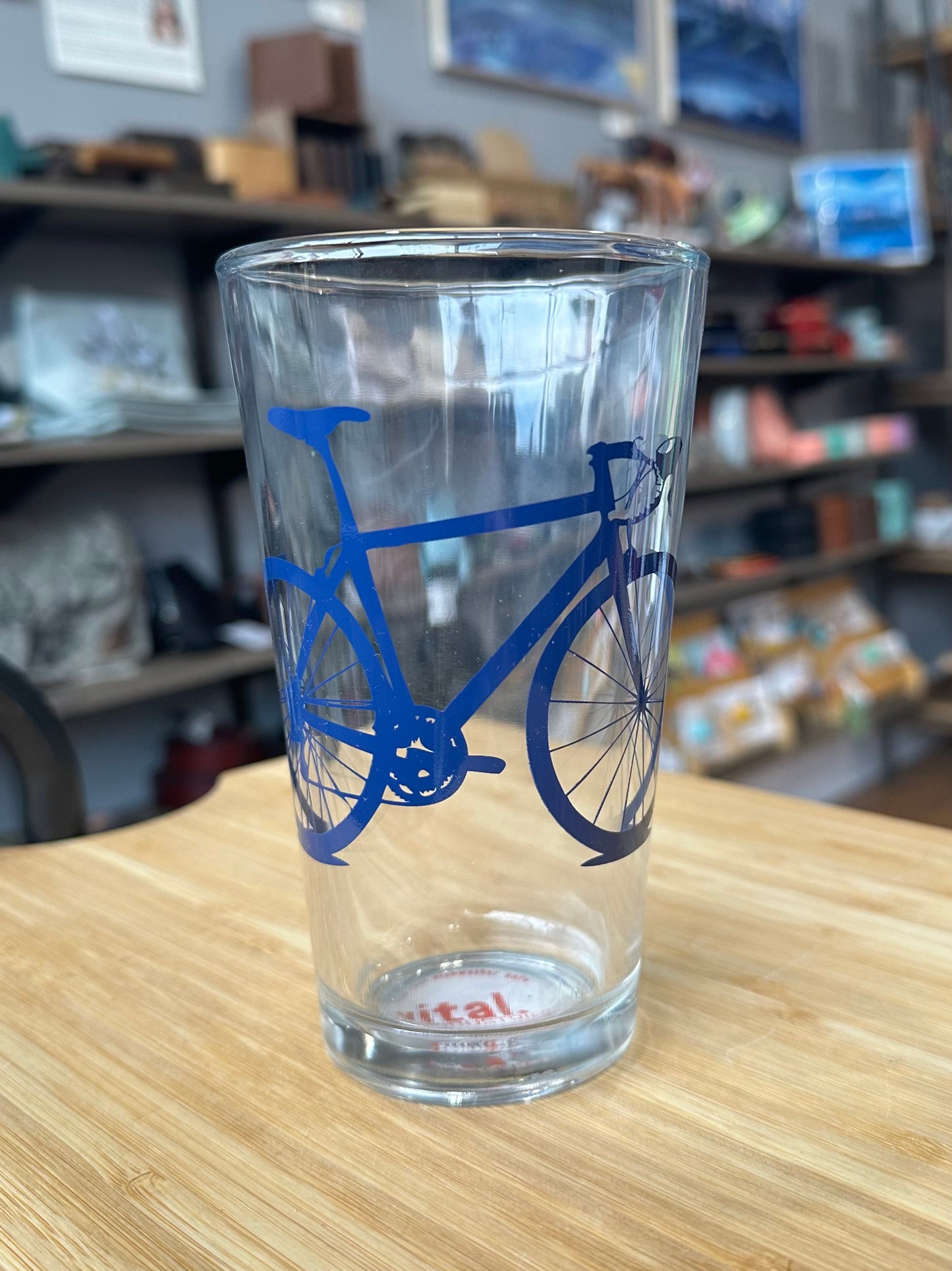 Bicycle Pint Glass