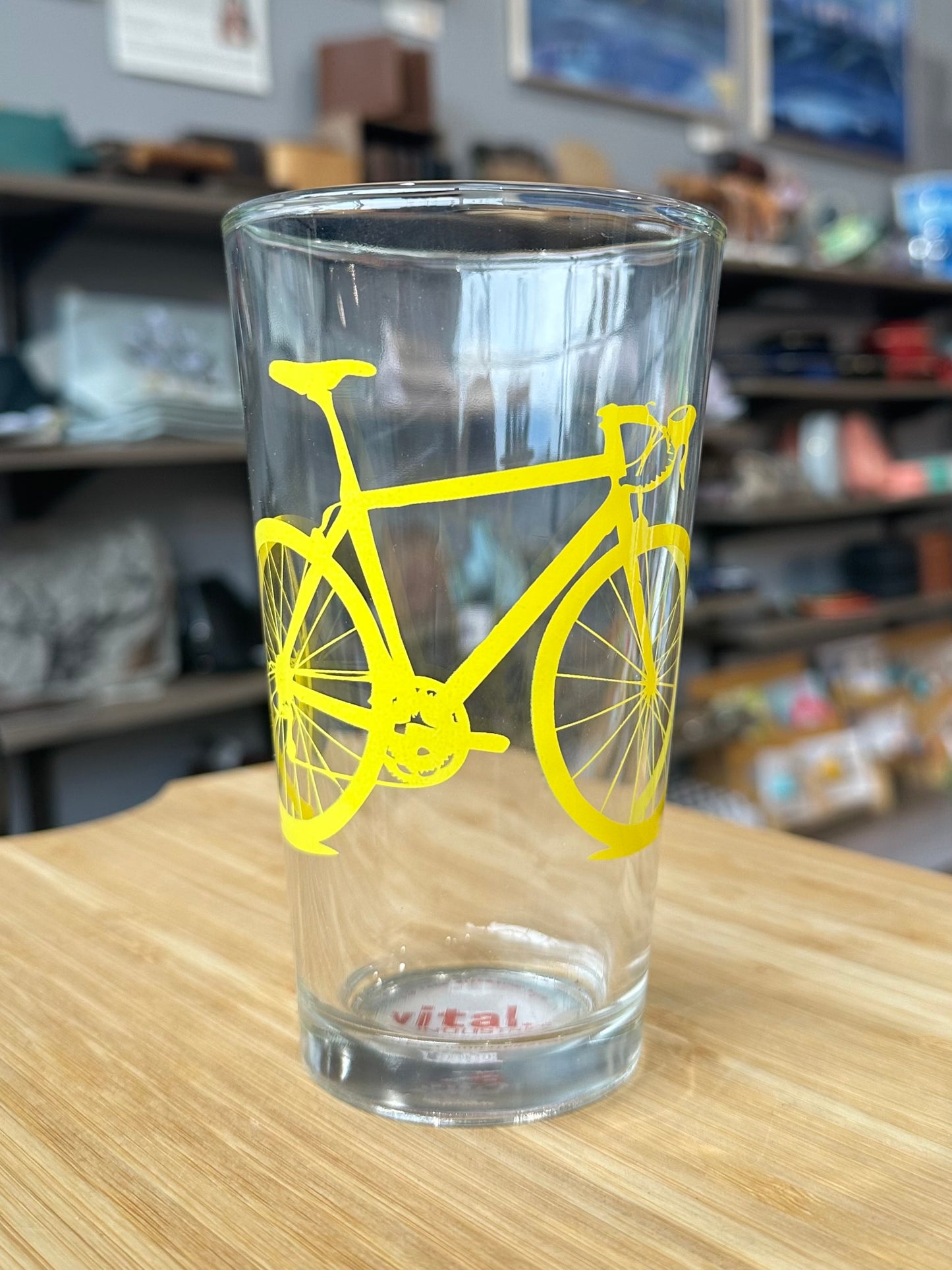 Bicycle Pint Glass