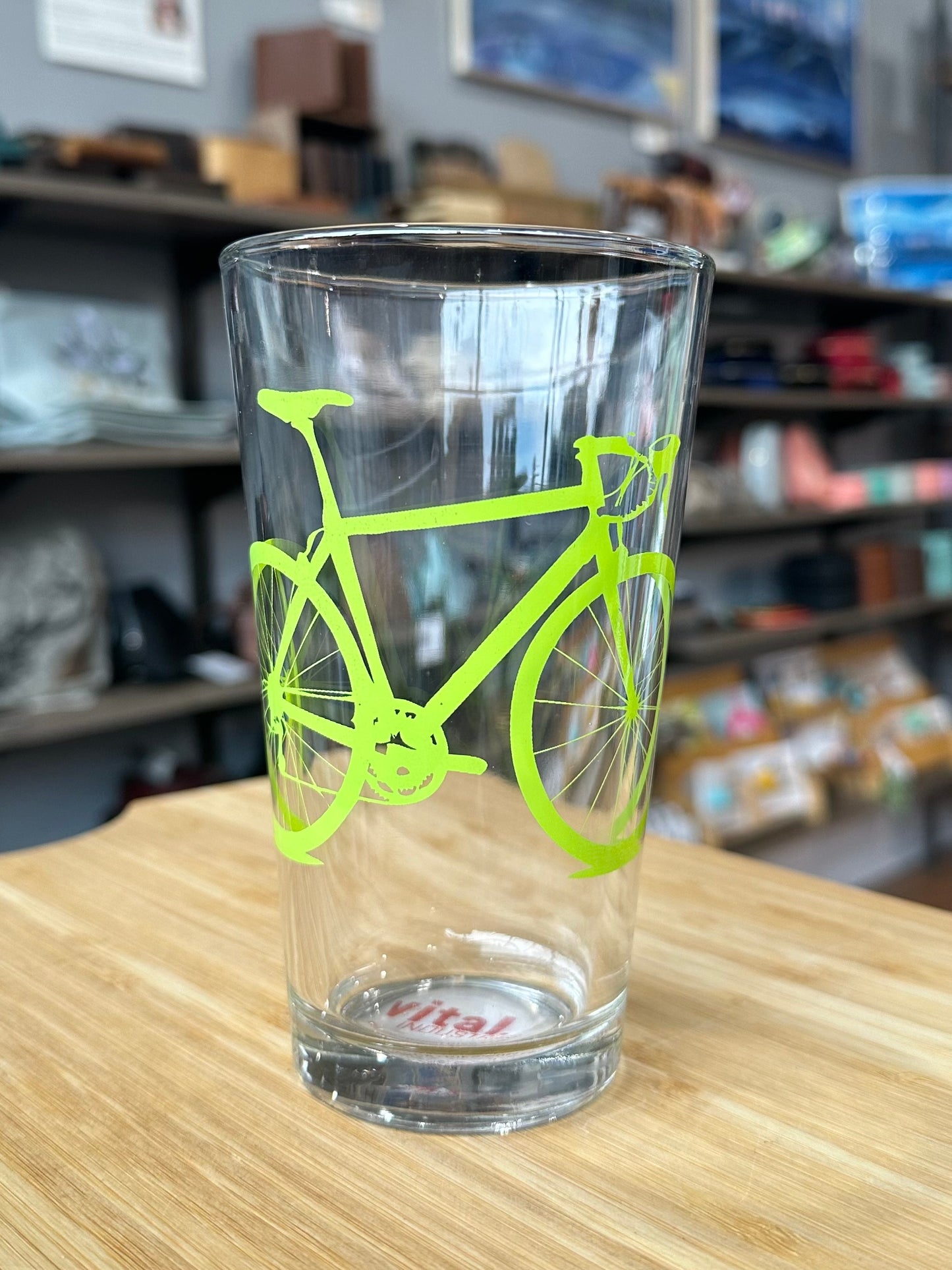 Bicycle Pint Glass