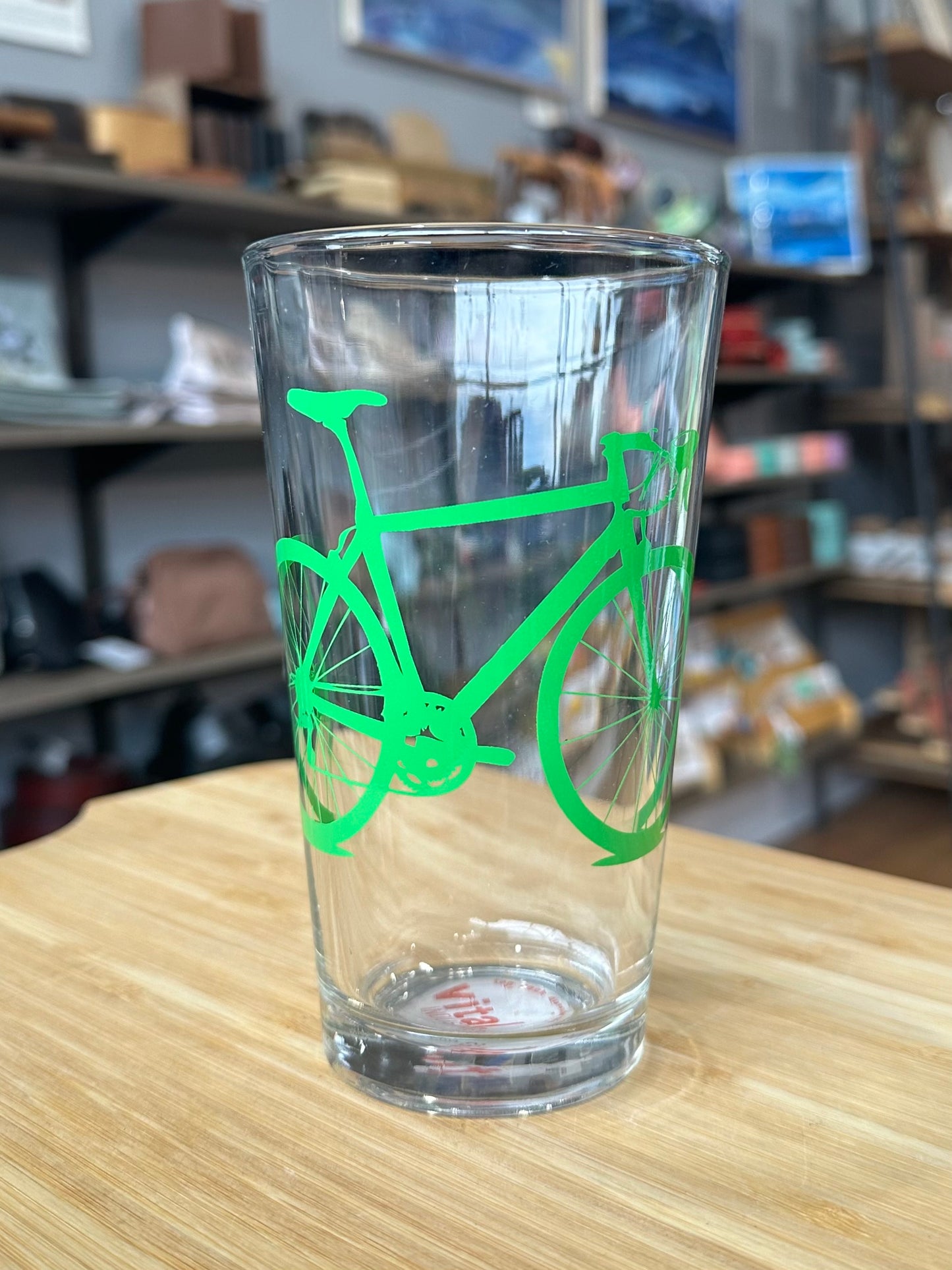 Bicycle Pint Glass