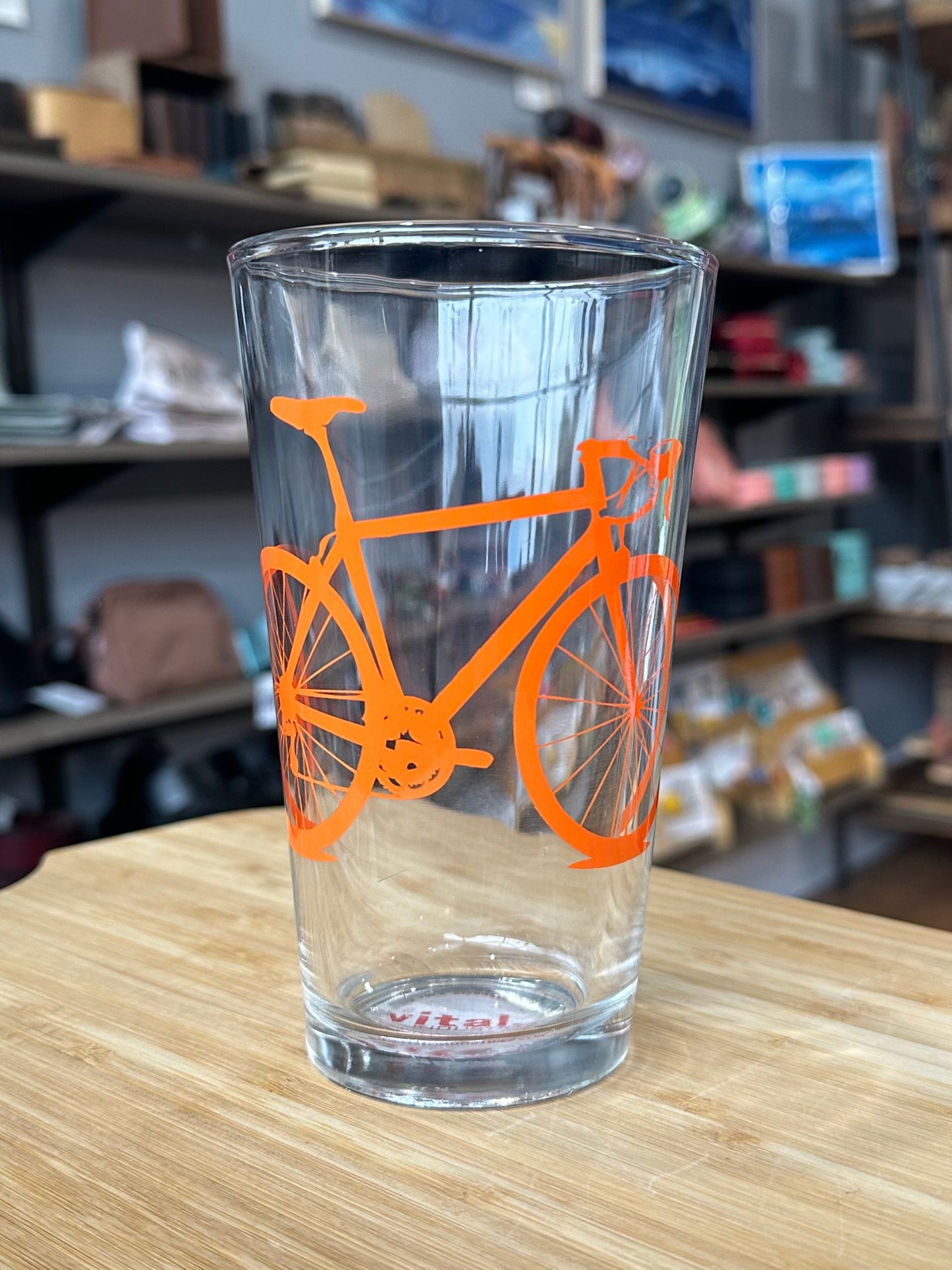 Bicycle Pint Glass