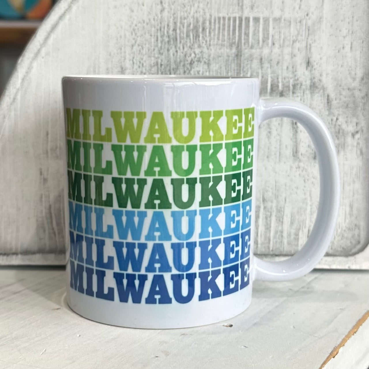 Milwaukee Ceramic Mug - Supergraphics Name Drop